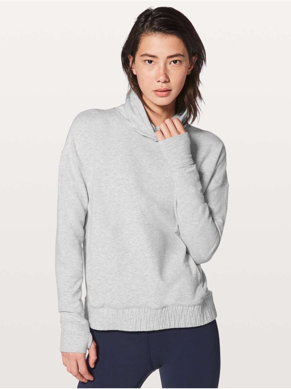 Lululemon Stress Less pullover sweater - Heathered core light grey